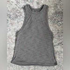 lululemon Athletic Yoga Charcoal Tank Top with Lulu logo